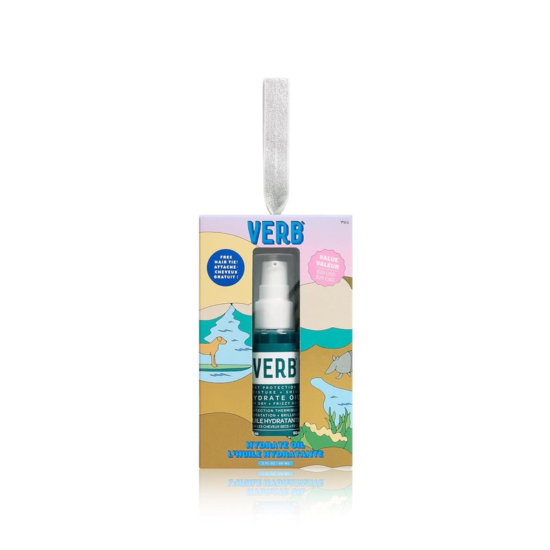 VERB Hydrate Oil - Moisturizing Treatment - Boosts Shine & Smooths Frizz - Heat Protection - Amber & Warm Jasmine Scent