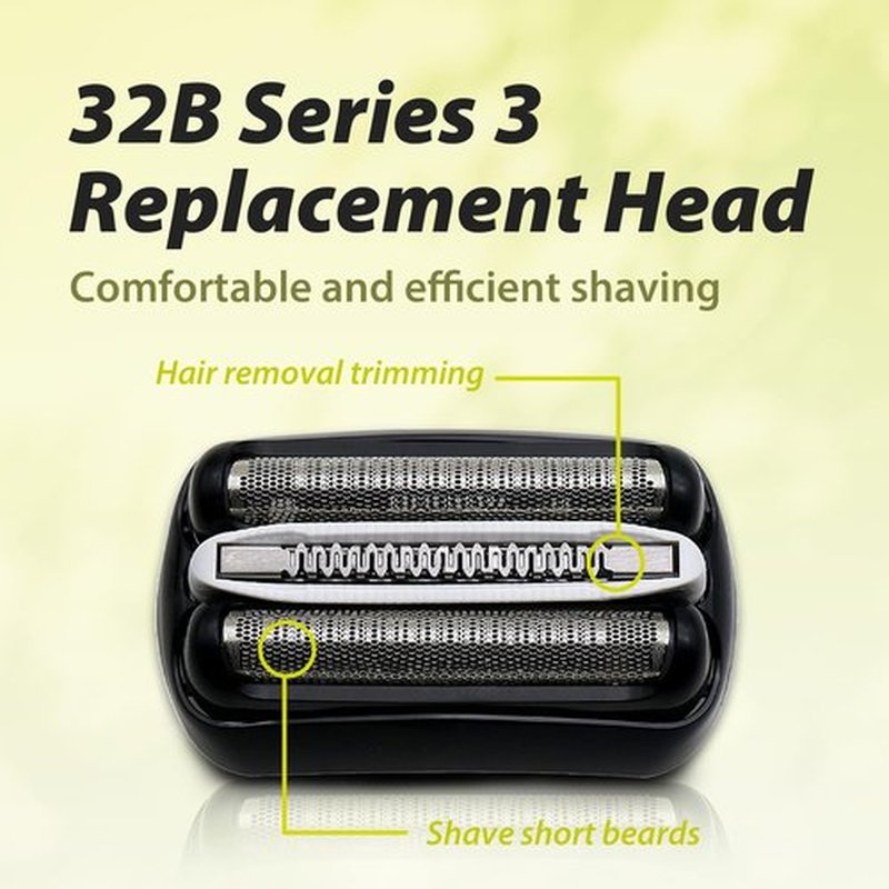 Skiennix Electric Shaver Replacement Heads - Compatible with S3 Foil & Cutter Razor | 2-Pack