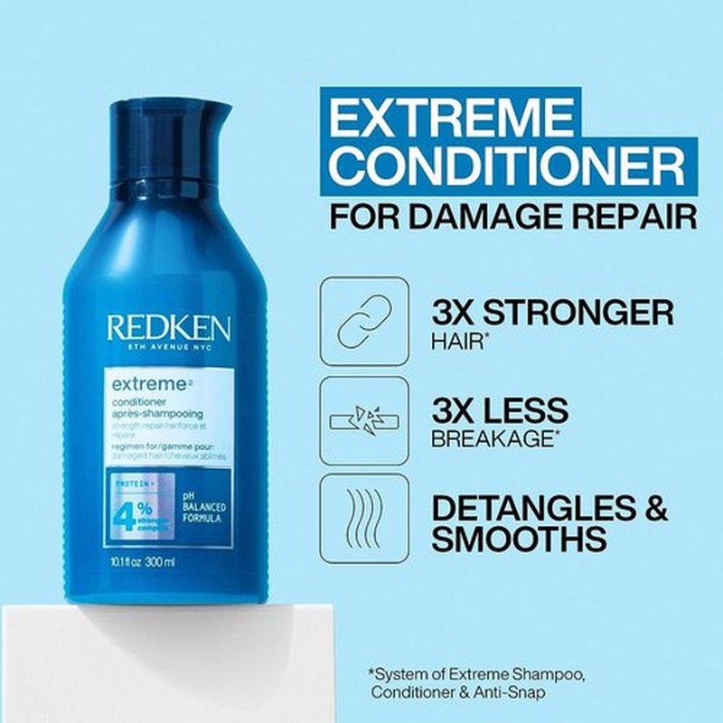 Redken Extreme Conditioner - Strengthen & Protect Damaged Hair with Protein Infusion | 33.8 oz