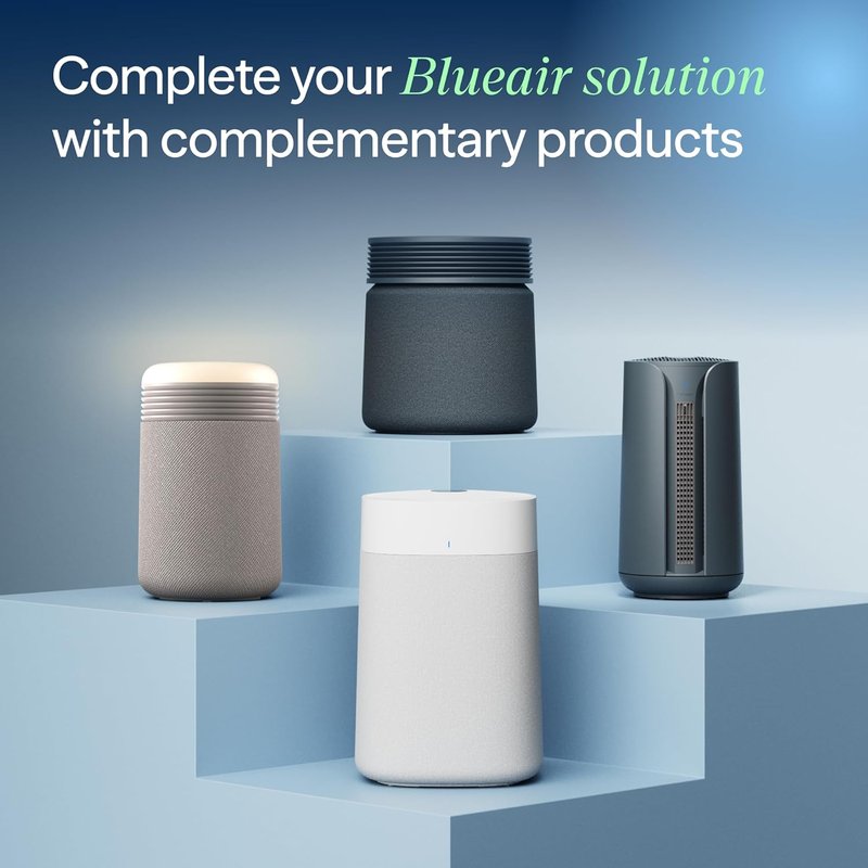 Blueair Blue Signature Air Purifier - HEPASilent Filtration for Large Rooms up to 3,385 Sq Ft | Smart WiFi, Quiet Operation