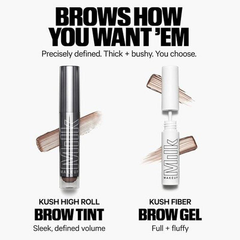 Milk Makeup KUSH Fiber Brow Gel - Tinted Gel for Fuller, Natural-Looking Eyebrows | Vegan, Conditioning Formula