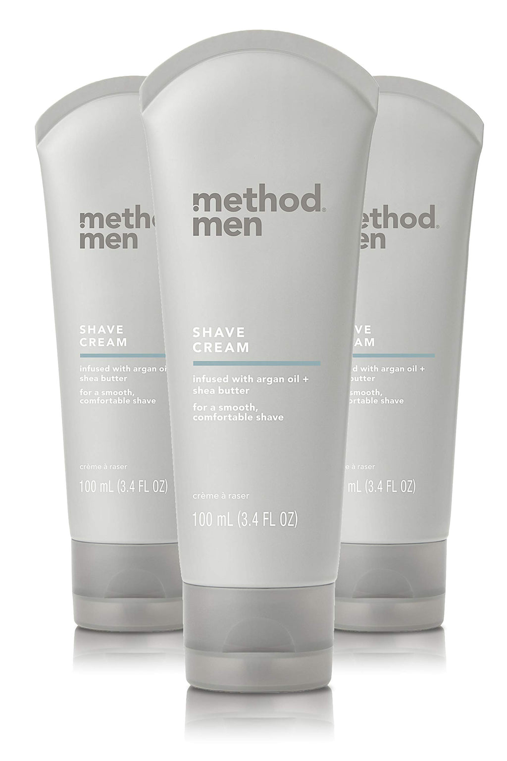 Method Men Shave Cream, Sea + Surf, 3.4 Ounces, 3 pack
