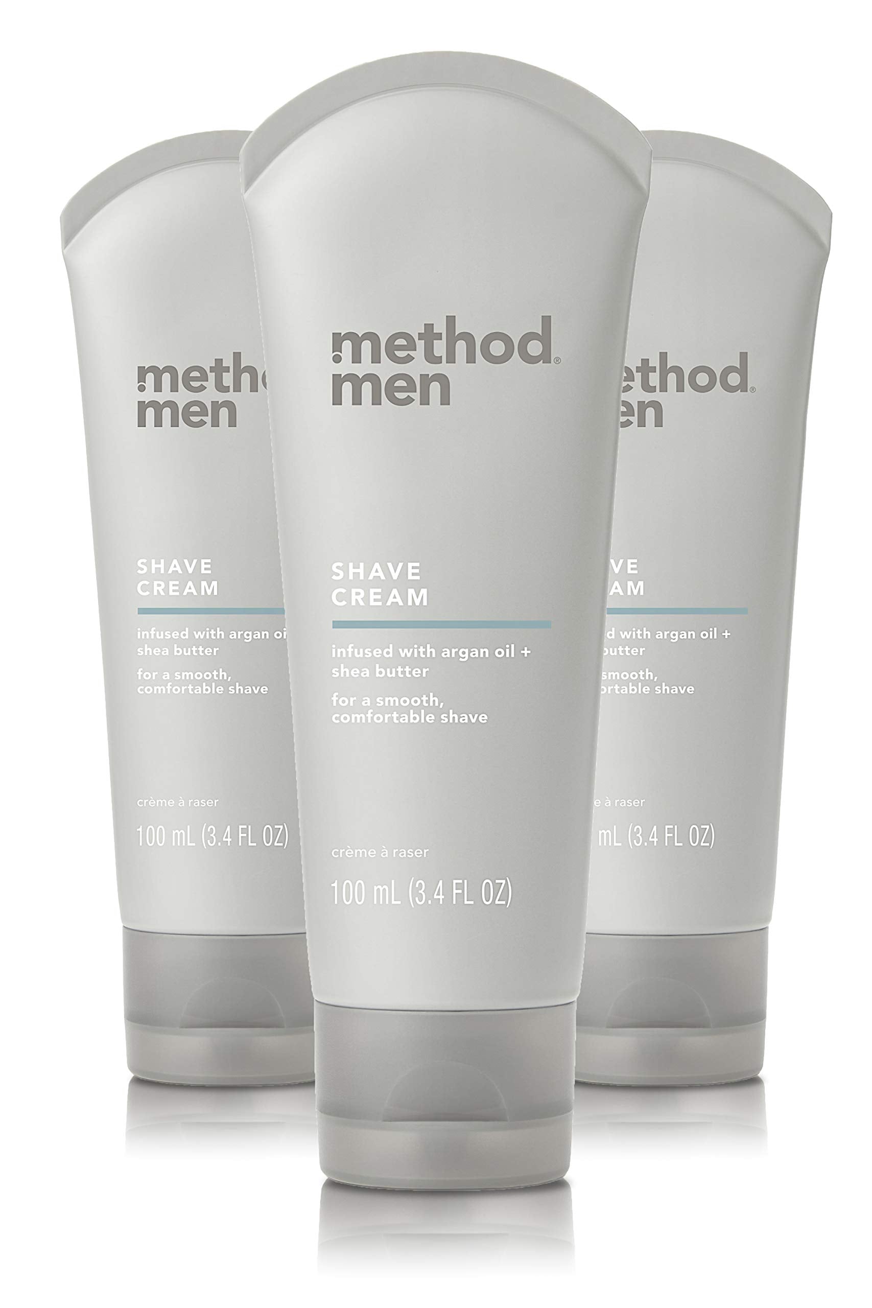 Method Men Shave Cream, Sea + Surf, 3.4 Ounces, 3 pack