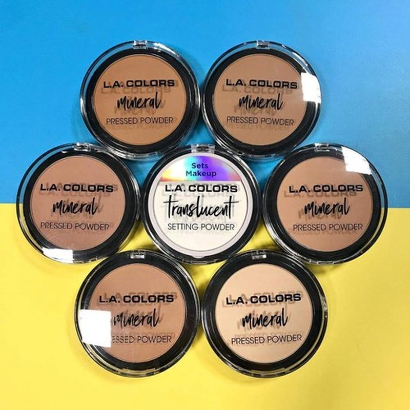 L.A. COLORS Mineral Pressed Powder, Fair, 0.26 Ounce (0081555793722) (Pack of 2)