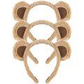Vovii Bear Ears Headband for Women, Furry Animal Ears Headbands Hair Accessories for Adult Halloween Cosplay Costume（Brown