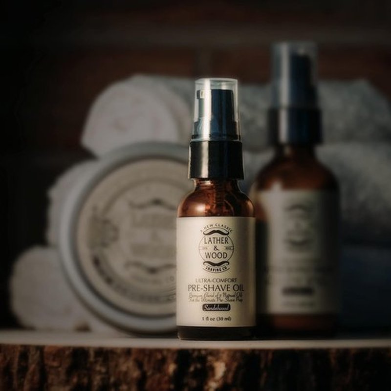 Regine Switzerland Pre-Shave Oil - Sandalwood Scent for Smooth, Irritation-Free Shaving | 1 Oz