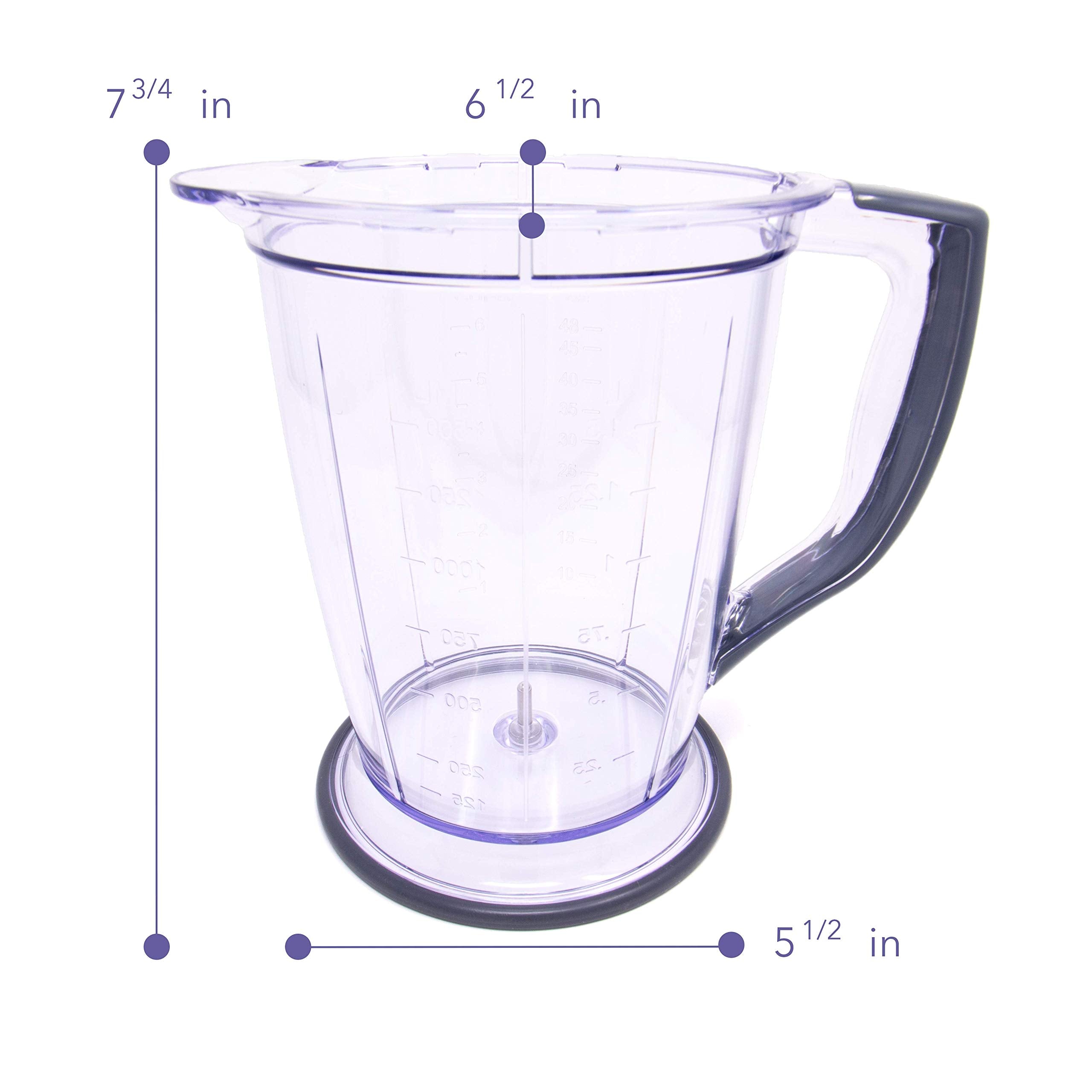 Enbizio Blender Replacement Parts for Ninja Master Prep Qb900B (48 oz Pitcher bowl)