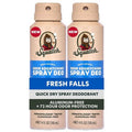 Dr. Squatch Natural Men’s Deodorant - Quick-Dry, Aluminum-Free, Dermatologist-Tested - Fresh Falls, 4oz (2-Pack)