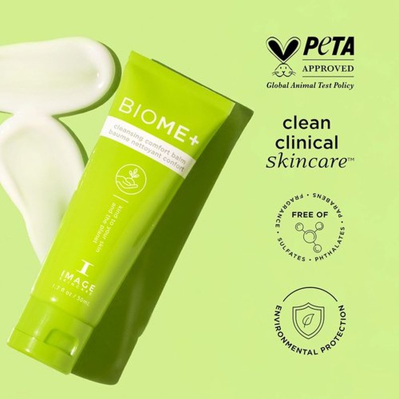 IMAGE Skincare BIOME+ Cleansing Comfort Balm - Gentle Microbiome-Friendly Cleanser, Reduces Moisture Loss