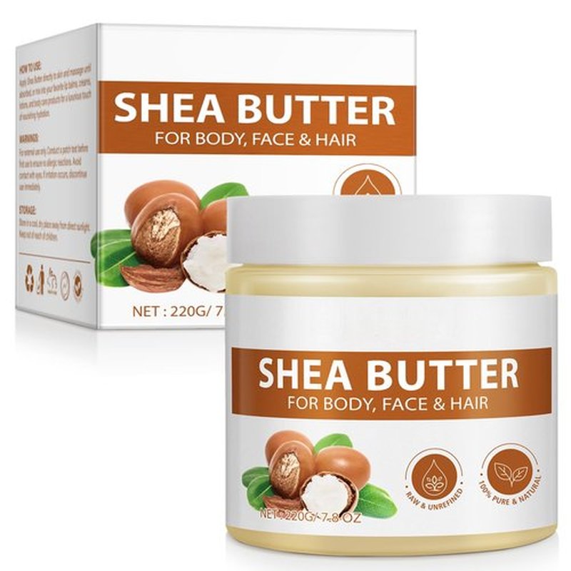 Shea Butter Raw Organic Pure Natural Unrefined Shea Butter for Hair & Body Face Moisturizer Vitamin A, E & F, Make Lotion for Extremely Dry Skin, DIY Lip Balm, Body Butter,Hand Cream Shea Butter Soap