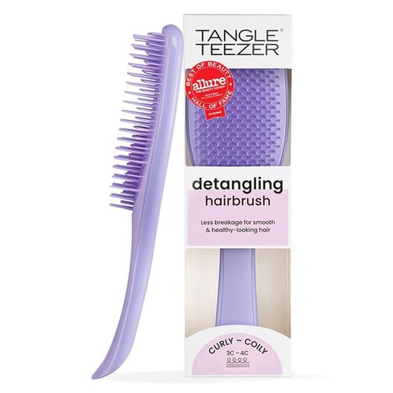 Tangle Teezer Ultimate Detangler Brush - Reduces Frizz & Breakage for Curly Hair | Purple Passion