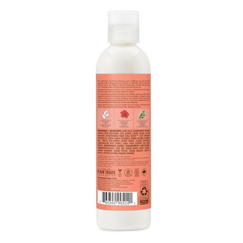 SheaMoisture 2-in-1 Kids Shampoo & Conditioner - Coconut & Hibiscus, Nourishing 8 oz