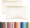 Standard Pillow Cases Set of 2 | Ultra-Soft Hotel Quality - Comfy, Wrinkle-Free & Stain Resistant - Off White