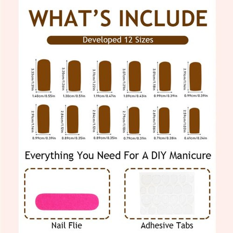 SEENEEY Long Press on Nails Square Fake Nails Brown Artificial Nail 3D Floral Designs Leopard Stick on Nail for Women 24pcs