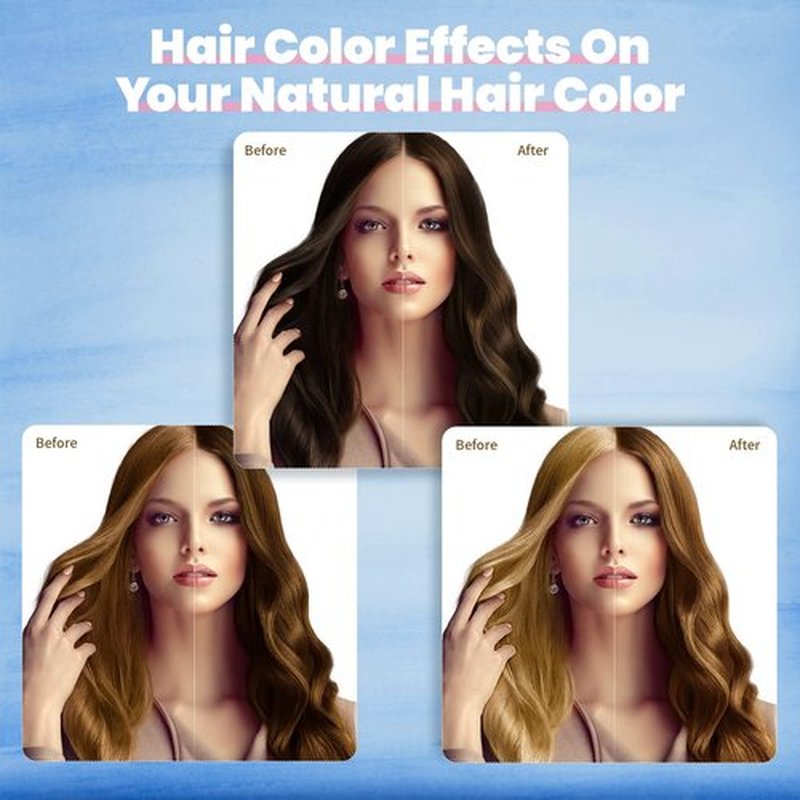 BOJICA Hair Color Shampoo, Brown Hair Dye Shampoo 3 in 1 for Women&Men Herbal Ingredients Hair Dye in Minutes/Semi-Permanent/(16.9 FL OZ)