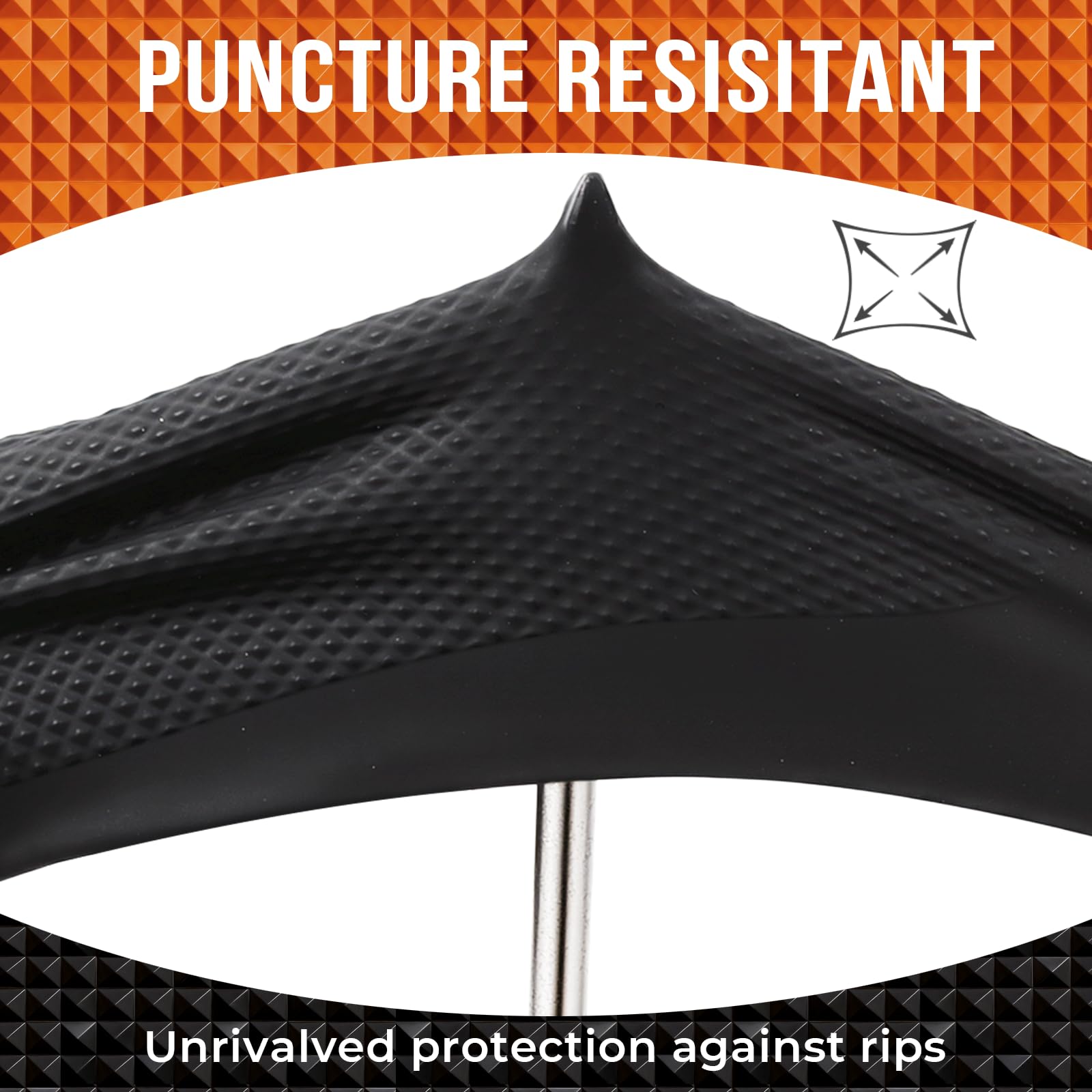 ANBOSON 10 Mil Diamond Textured Nitrile Gloves, Heavy Duty Disposable, Extra Thick, Latex & Powder Free, Chemical and Puncture Resistant, Ideal for Auto Repair, Cleaning, Painting, X-Large