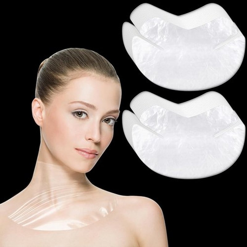Skiennix Neck Wrinkle Mask - 200 Disposable Sheets for Moisture Lock & Firming Skin Care