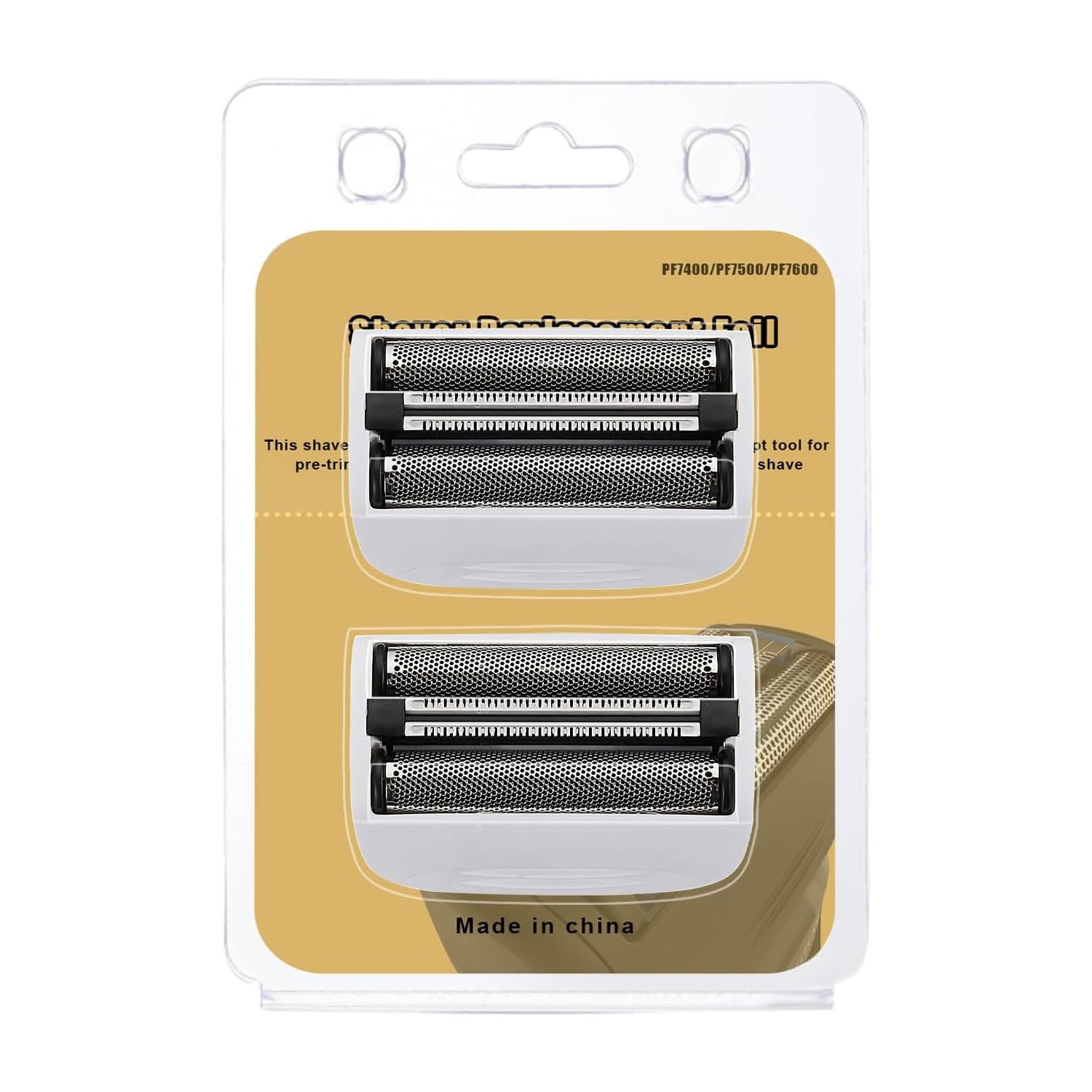2PCS Shaver Replacement Blades Compatible with Remington Shaver Foil SPF-PF Head and Cutter Assembly for Remington PF7580,PF7400,PF7500,and PF7600 Foil Shavers,White