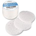 50-Count Compressed Facial Sponge, GAINWELL White Cellulose 100% Natural Cosmetic Spa Sponges for Facial Cleansing, Exfoliating Mask, Makeup Removal