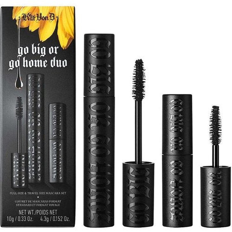 KVD Vegan Beauty Go Big or Go Home Mascara Set - Volumizing Formula for Bold Lashes | 2-Pack