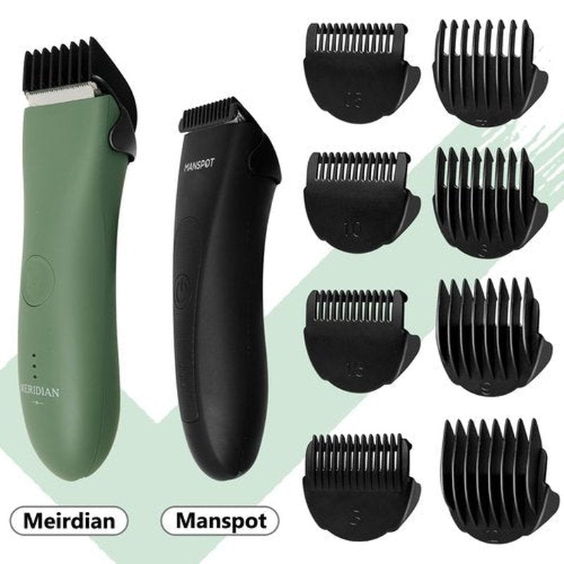 Hair Clipper Guards Guides 8pcs 0.02inch to 0.5Inch(0.5mm-12mm) Fits For Manspot Body Trimmer,Meridian Ball Trimmer Clipper Guard,8 Pack Black