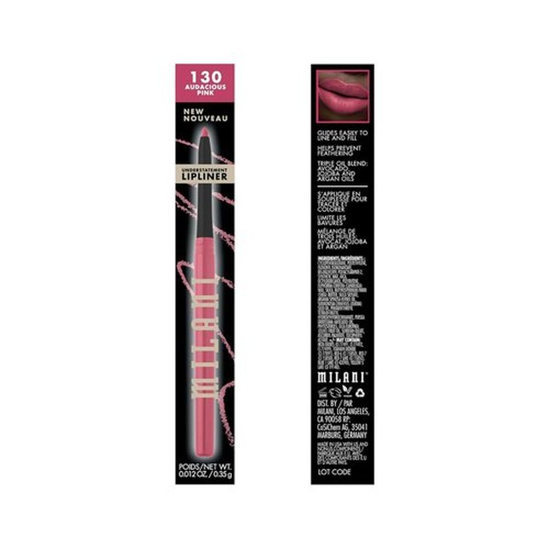 Milani Understatement Lipliner Pencil - Highly Pigmented Retractable Soft Lip Liner for Effortless Lip Makeup