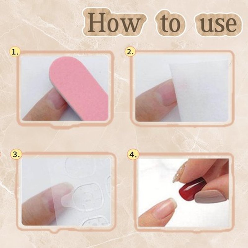 C.Z.Z.T.T.NAILS Hallonween Press On Nails [24pcs] Red Trapezoid French Fake Nails | Reusable ，Perfect Fake Nails for Women&Girls