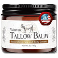 ANGELYCIA Beef Tallow for Skin | 100% Grass Fed Handmade Tallow Face Moisturizer | Face & Body | Whipped Moisturizer | 100% Natural Tallow Balm | No Parabens | Sensitive & Dry Skin, Eczema, Psoriasis