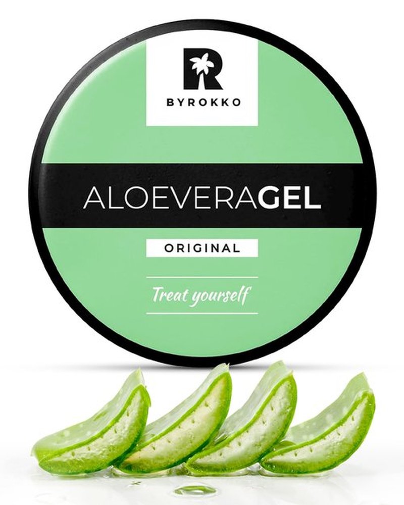 BYROKKO Aloe Vera Gel (215 ml), Fast-Absorbing After-Tanning Cooling Gel, Hydrating Aftersun Skincare