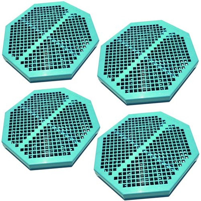 Cell Spa 4 Pack CS-900 Twice Powerful 6.5" x 5.5" Ion Detox Foot Bath Arrays Flat Dual Coil Stainless Steel Aqua Ionic Cleanse Array Compatible with Most 1/4" Plug Type Detox Machines