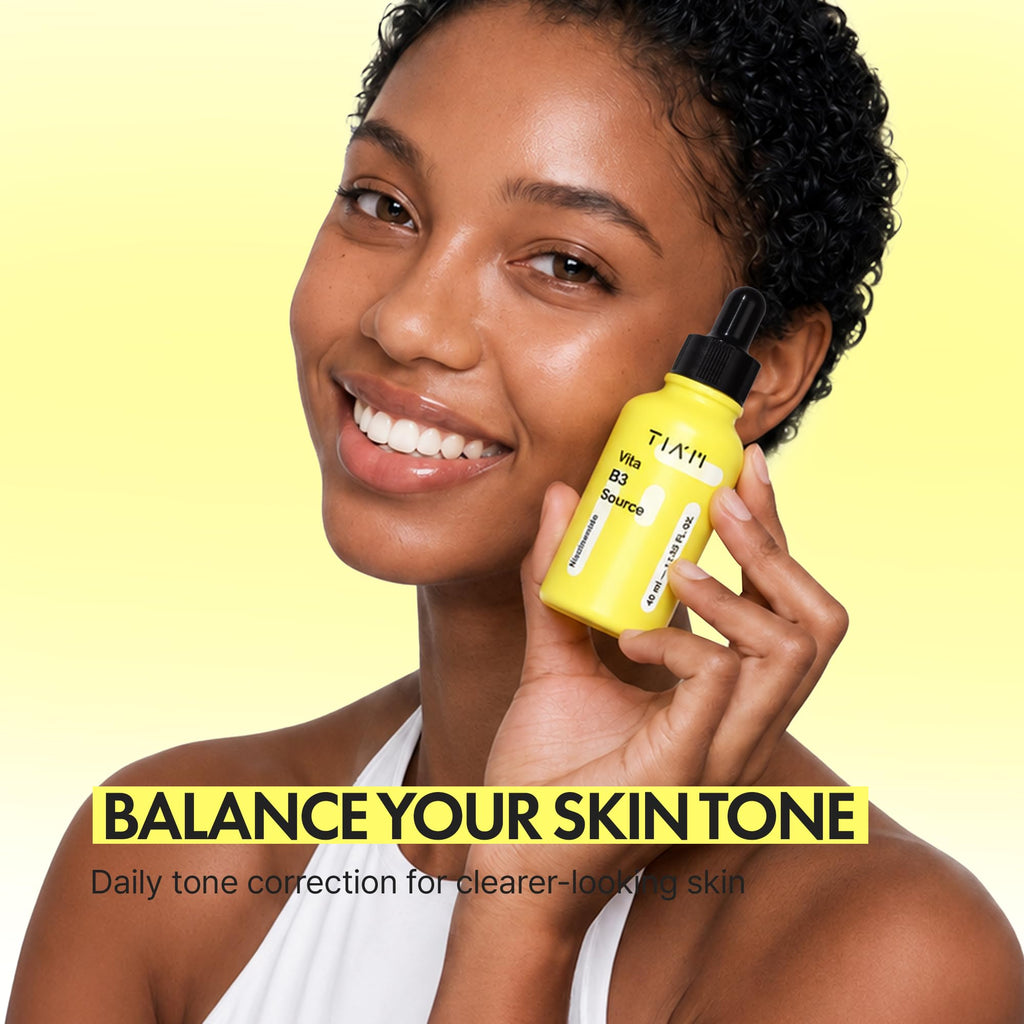TIAM Vita B3 Source Serum, Niacinamide 10% + Arbutin 2%, Charming Tone Maker Tone-Balancing Treatment for Uneven Skin Tone, Dark Spot Care & Skin Clarity, Lightweight Daily Facial Formula, 1.35 fl oz