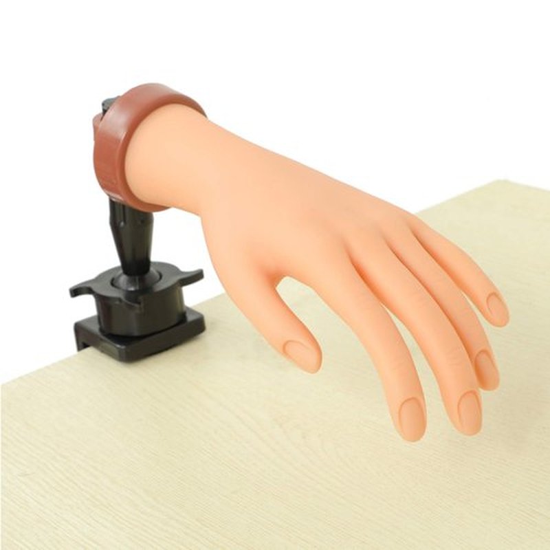 FU SHEN Practice Hand for Acrylic Nails,Mannequin Hands for Nails Practice,Nail Art Hand Nail Training Hand Nail Fake Hand Nail Hand Practice Acrylic Nail Hand 1Pcs Nude Hand
