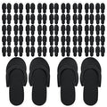 Mepase 90 Pairs Pedi Slippers Disposable Flip Flops Bulk Foam Spa Pedicure Slippers Sandals for Guests Women Men Foot Nail Salon Party Supplies Shower Hotel Favors(Black)