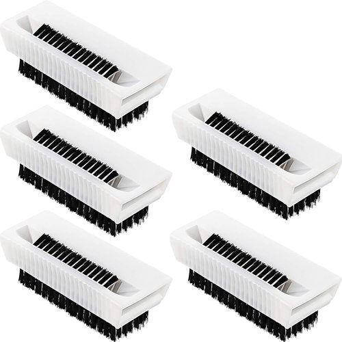 BOAO 5 Pcs Nail Scrubbers Hand Scrub Brushes for Nail Cleaning Fingernail Soft Non Disposable Scrub Plastic Hands Cleaning Brushes for Men Women Kids