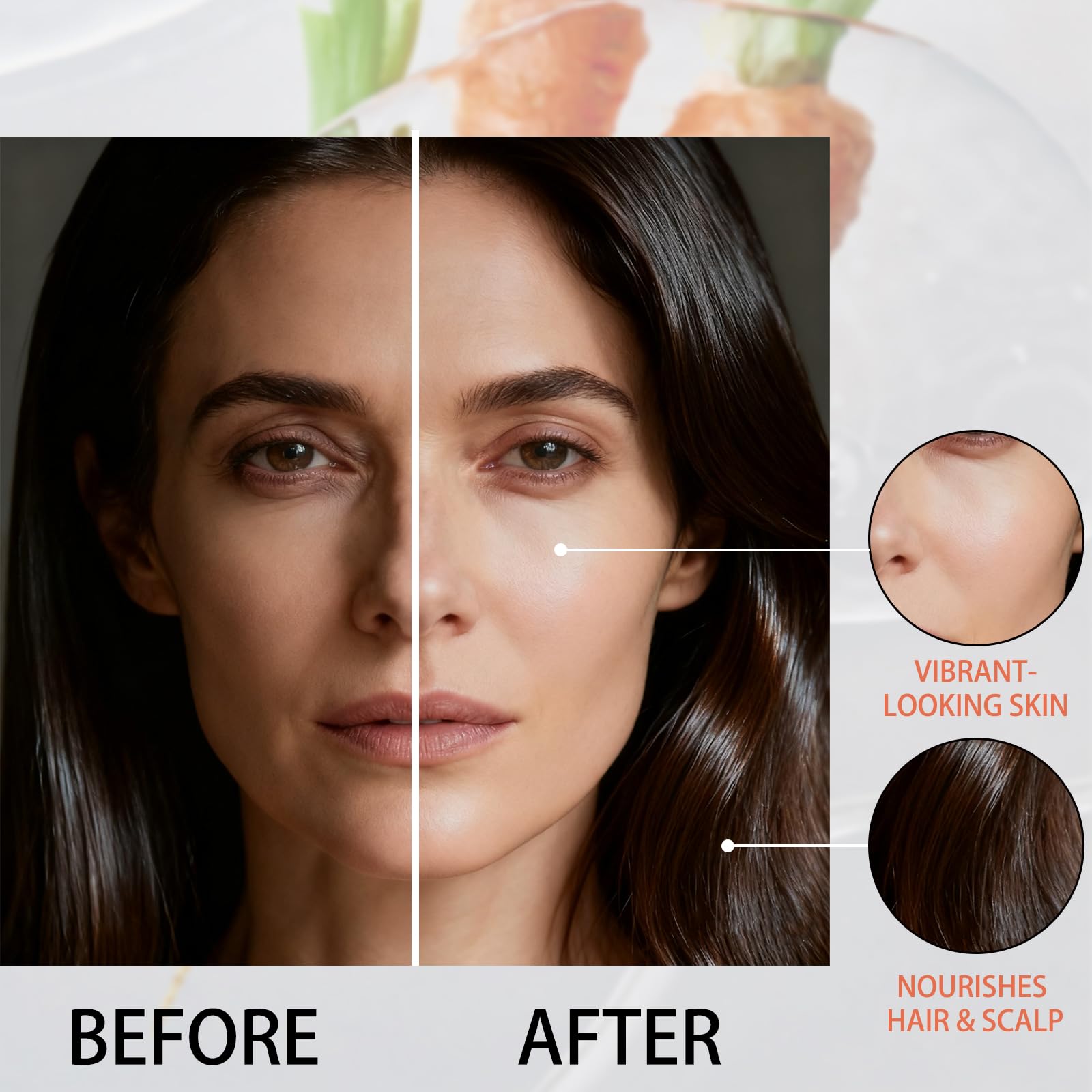 tovaginsh 3Pack Organic Carrot Seed Oil for Hair & Skin, 100% Pure Natural Unrefined Duacus Carota Carrot Carrier Oil for Face and Lip Care, Scalp & Body Massage