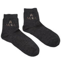 Aura™ Luxury Grounding Socks for Feet - 25% Pure Silver Grounding Socks for Women & Men - Black, Size Large