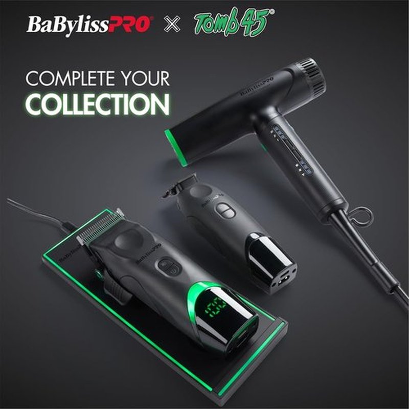 BaBylissPRO Nano Titanium Hair Dryer - Limited Edition Light Ionic Technology | Tomb45 Collection