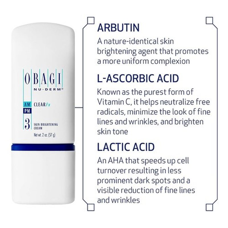 Obagi Medical Nu-Derm Hyperpigmentation Essentials - Brightening & Exfoliating Regimen | Clear Fx, Blend Fx, Exfoderm Forte