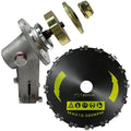 Trimmer Gear Head P021008182 P021046670 + 7" Chainsaw Tooth Brush Cutter Blade for Echo SRM-225 SRM-225i SRM-2620 SRM-3020 SRM-266 SRM-280 - Heavy Duty Replacement Kit