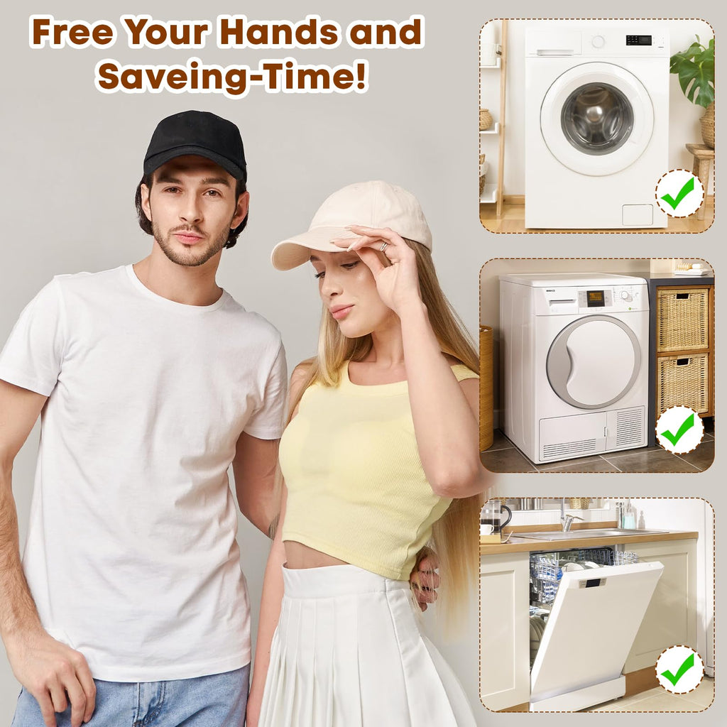 SelfTek 2 Pack C-ap Washer, Hat Cleaner for Baseball, Hat Washer Mesh Bags Compatible with Most Washing Cage- Hat Rack is NOT INCLUDED