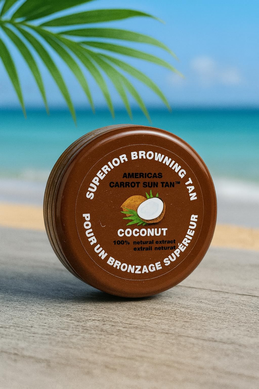 Americas Carrot Sun Tan Coconut - Fast tan accelerator with Coconut, Carrot & Henna - Deep Browning Cream, Moisturizing Tanning lotion for Beach or Sun Bed- WHOLESALE QTY +500/PER MONTH