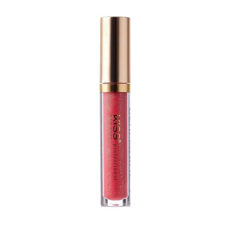 KISS Glam Shine Vita Lip Gloss - Orgasmic Shade | Hydrating & Glossy Finish (1 Pack)
