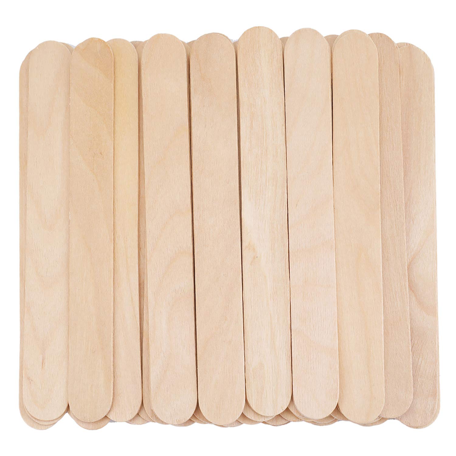 Hedume 600 Pack Large Wide Wax Sticks, Wood Wax Spatula Applicator, Body Hair Removal Craft Sticks Applicator Spatula