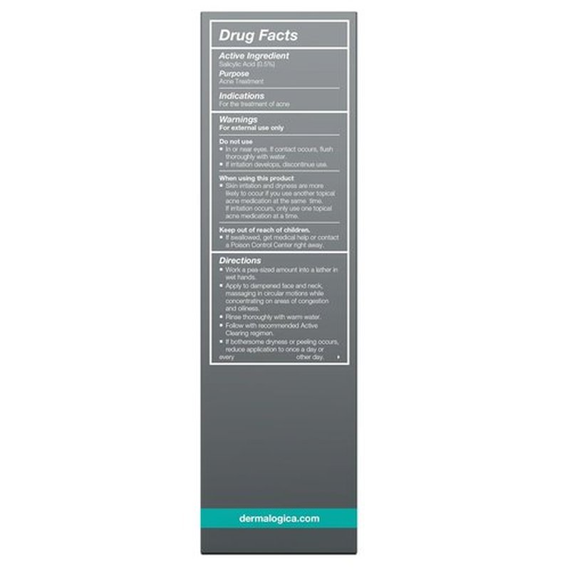 Dermalogica Clearing Skin Wash - Anti-Aging Acne Face Cleanser with Salicylic Acid & Tea Tree Oil