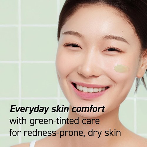 IVOSKIN Cica Redness Relief Treatment Cream - Soothing Green Moisturizer with Madecassoside for Sensitive Skin | Vegan Korean Skincare (1.76oz / 50g)