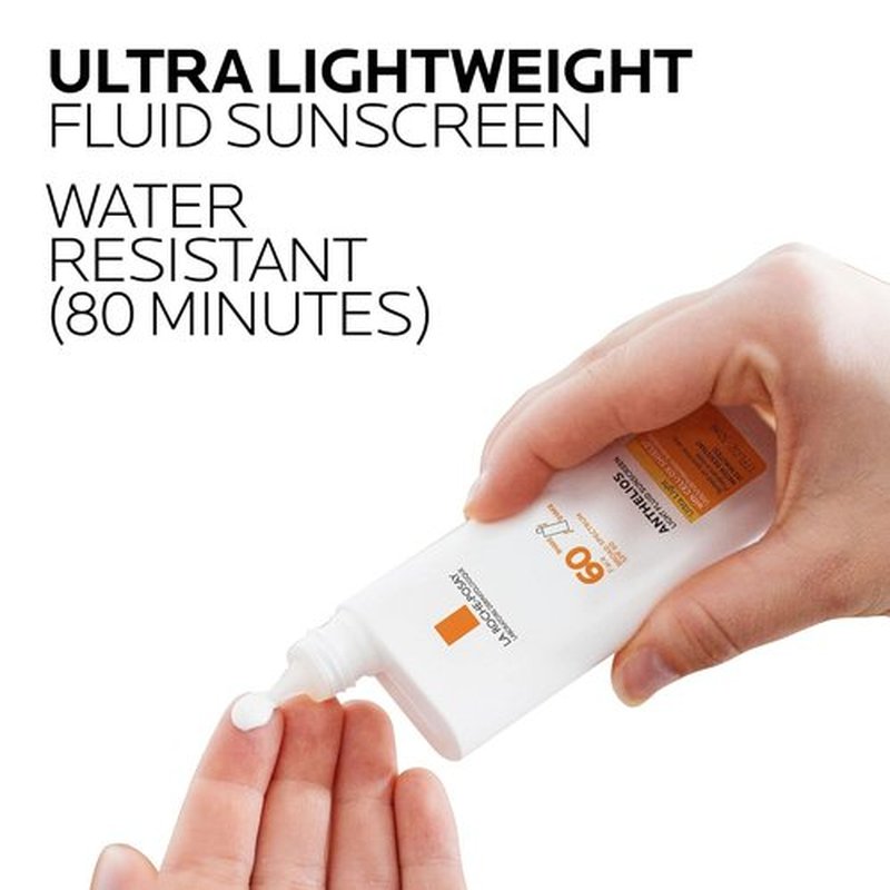 La Roche-Posay Anthelios SPF 60 Light Fluid Facial Sunscreen - Oil-Free, Travel Size 1.7 Fl. Oz.