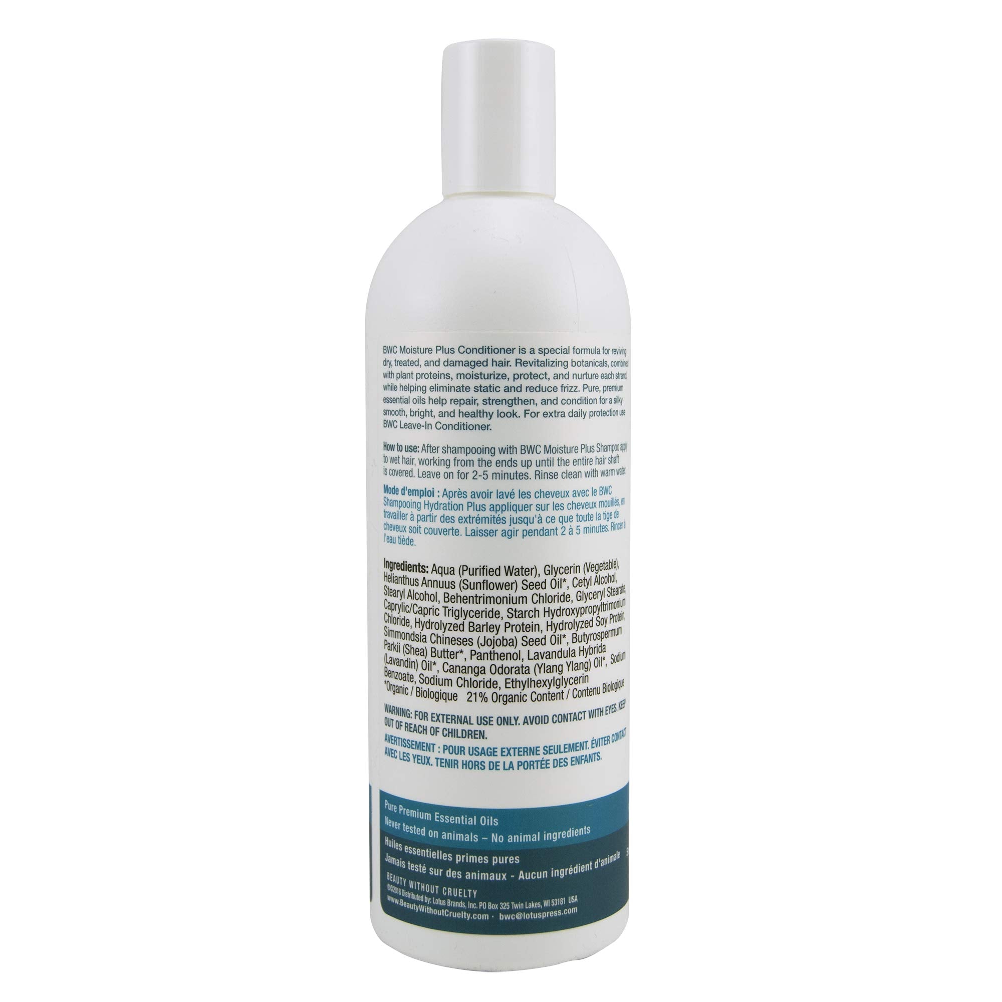Beauty without Cruelty (BEABU) Beauty Without Cruelty Conditioner, Moisture Plus, 16-ounce, 16 Fl Oz