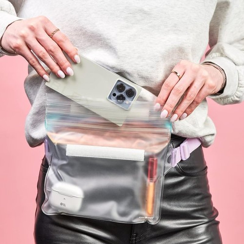 Case-Mate Waterproof Phone Pouch - IP68 Triple Seal Protection, Adjustable Strap | Iridescent for iPhone 17 Pro Max & More