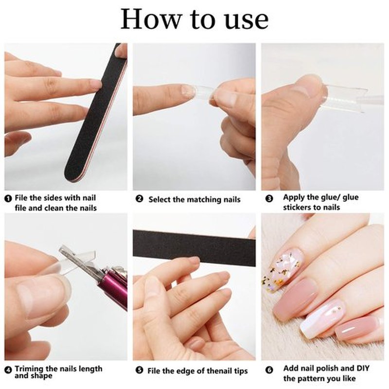 16 Pcs Nail Glues Set,10 PCS Nail Glue for Acrylic Nails,Adhesive Super Bond for Fake Nails,1 Nail Clipper Cutter for Fake Nails,5 Double Sided Emery Nail Files,Nails Manicure Salon Nail Art DIY