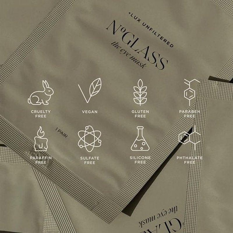 + Lux Unfiltered Cooling Under Eye Patches - Anti-Slip Caffeine Infused Korean Eye Mask - Reduces Puffiness, Brightens, & Hydrates Skin - Fragrance Free, Vegan, & Cruelty Free - 10 Count